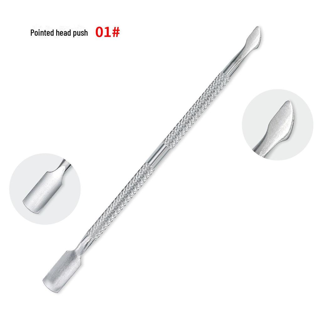 Stainless Steel Double-Ended Cuticle Pusher for Nail Art and Manicure