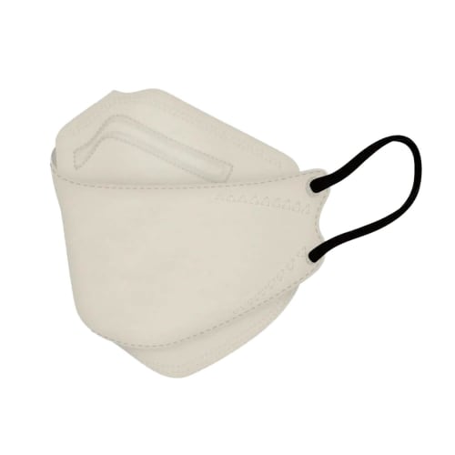 

Victorian Mask AIR Nonwoven 3D Masks, Individually Wrapped, Greige x Black, 30 Masks, Highly Breathable Mesh, High-Density Filter, Moisture-Wicking, Q