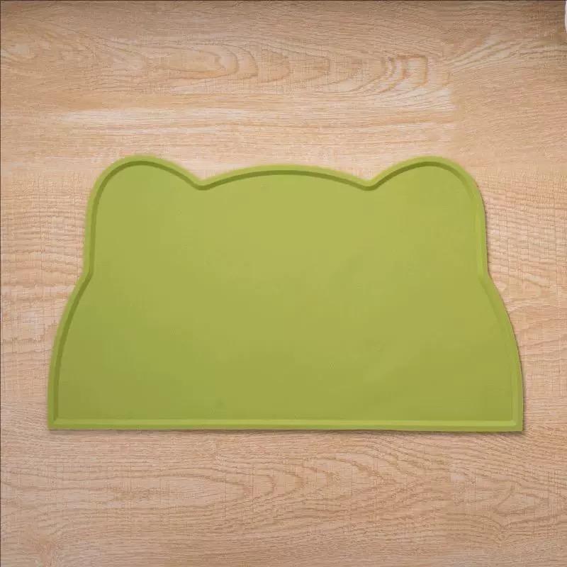1 Stück Futtermatte für Katze und Hund, Silikonmatte für Haustiere, Katzenkopf-Typ, leicht zu reinigen, auslaufsicher, wasserdichte und rutschfeste Matte