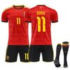 Maglia da calcio casalinga del Belgio Euro N.. 7 10 Lukaku 25 Set Maglie Multi-Library