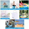 Mini Portable Air Pump for Inflatables Toys Pool Floats Travel Camping Rechargeable Air Mattress Inflator with Light