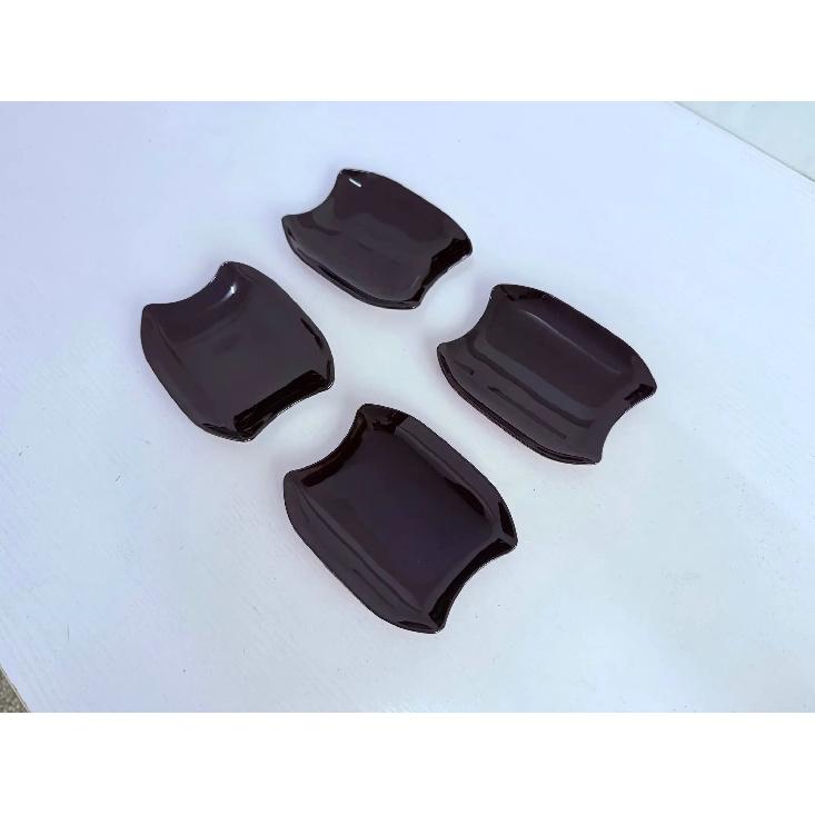 For BYD SHARK 2024 2025 2026 RHD ABS Chrome Carbon Black Door Handle Cover Door Bowl Frame Trims Sticker Car Styling Accessories