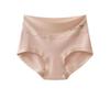 Women's Plus Size High Waist Cotton Antibacterial Triangle Briefs 