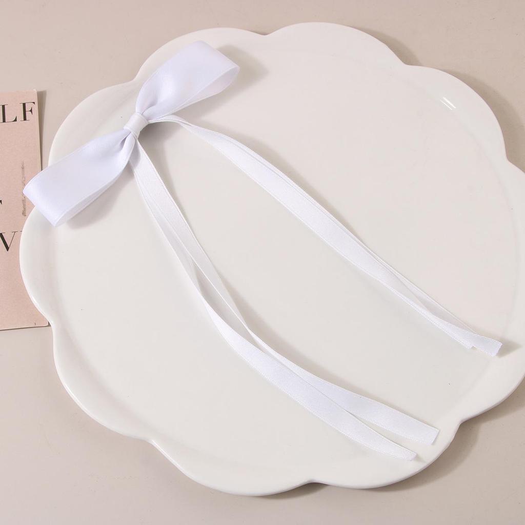 Ballet Style 4cm Bow Duckbill Hair Clip - Sweet Ribbon Hair Accessory