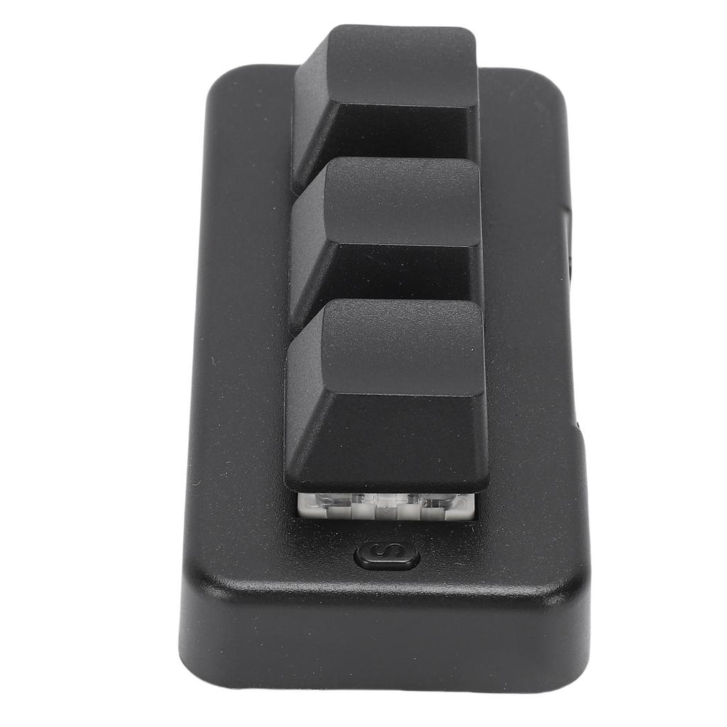 USB Wired 3 Key Keyboard Customize Programmable 3 Key Mechanical Keypad for PC Video Game