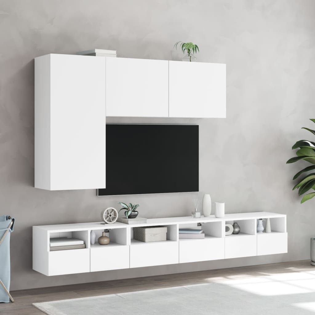 TV Wall Cabinet White 60 x 30 x 30 cm Particleboard