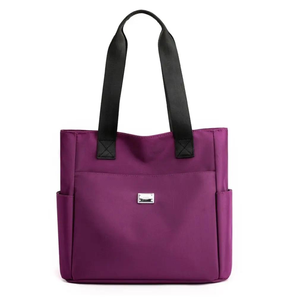 Large Capacity Waterproof Nylon Durable Women Handbag Shoulder Bag Lightweight Practical Shoulder Bag Tote Bags For Work School