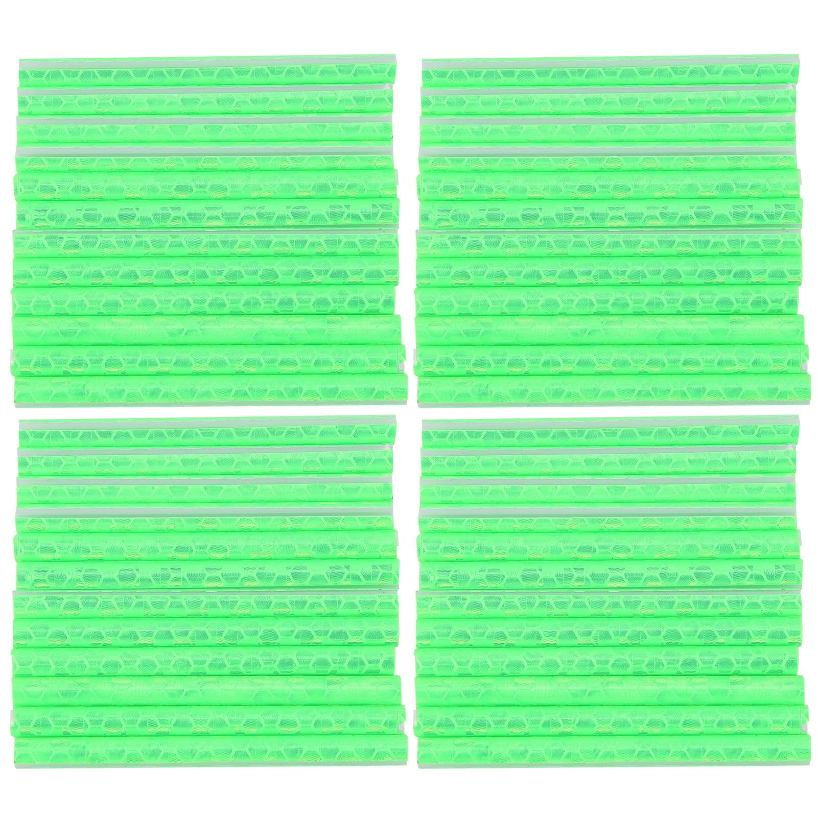 

4 шт. Светоотражатели на спицы велосипеда Велосипедные Предупреждающие Светоотражающие Клипсы Трубка (зеленый)