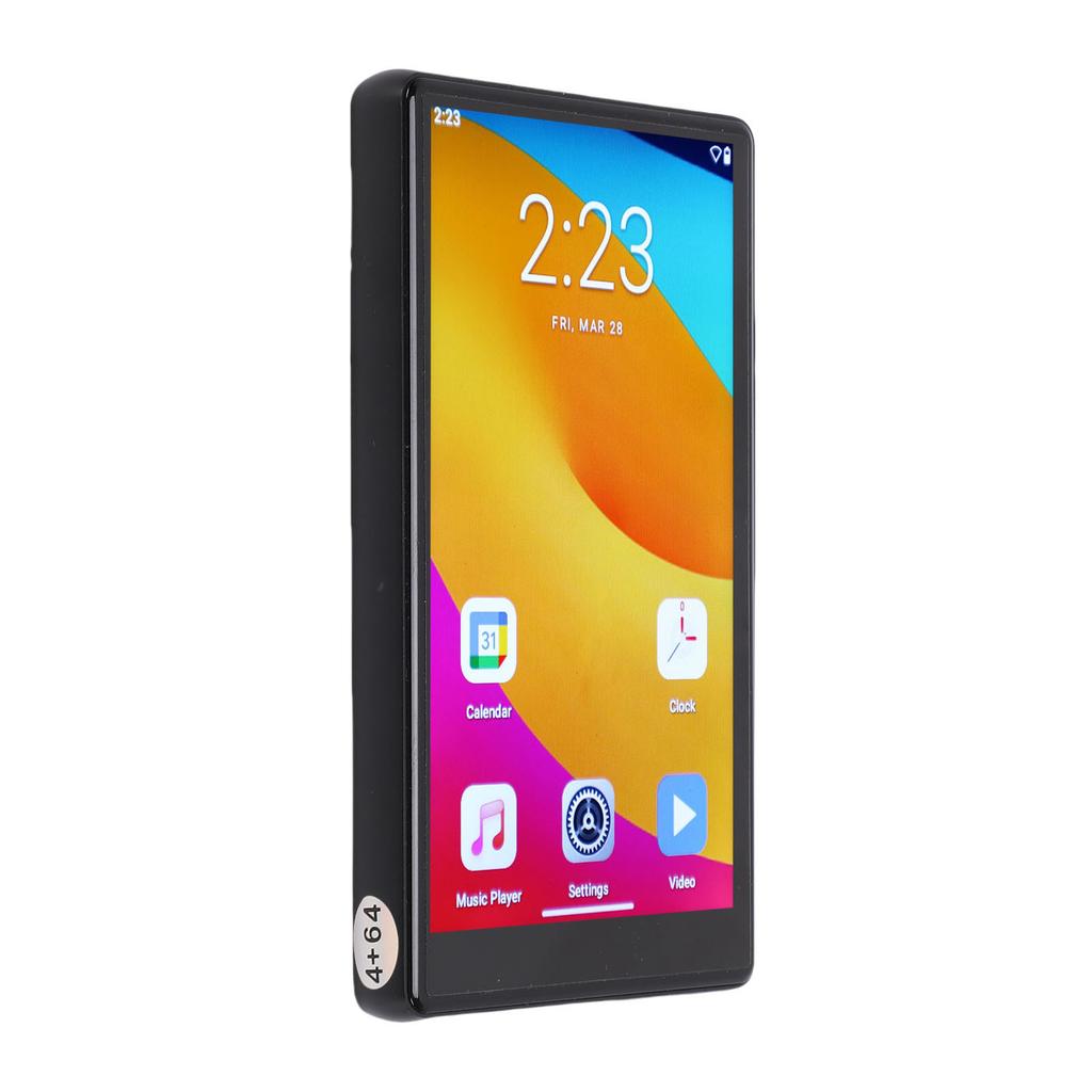 Reproductor MP3 de 5,0 Pulgadas HD Pantalla Táctil Completa 4G 64G WiFi Bluetooth 5.0 Reproductor de Música MP3 con Radio FM Libro Electrónico