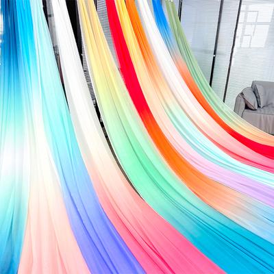 400*150cm Chinese Style Gradient Color Fabric Rainbow Chiffon Fabric Diy Ancient Style Hanfu Dress Stage Costume Party Decor