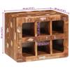 Wine Rack Brown 44 X 30 X 35 Cm Solid Upcycled Wood