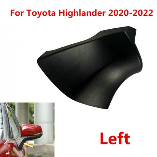 Black ABS Left Rear View Mirror Base Cover Trim For Toyota Highlander -
