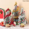 1Pcs Mini Christmas Tree Cedar Tree Model Xmas Scene Decor Ornament House Festival Decoration Toys