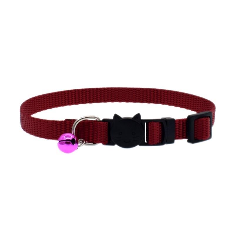 Cat Collar with Bell Safety Buckle Kitten Small Dogs Cats Adjustable Nylon Collars Pet Supplies