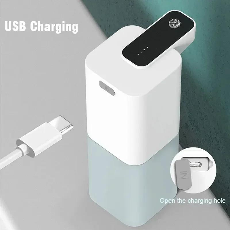 Automatický dávkovač tekutého mýdla Bezdotykový infračervený senzor Ruční dávkovač mýdla s ručním senzorem Smart Foam Machine USB nabíjení