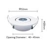 10ks LED Mini Downlight 3W 1W 85-265V Bodové světlo Stropní svítidlo Stmívatelné 110V 220V Embed Bílá Černá Stříbrná Včetně pohonu