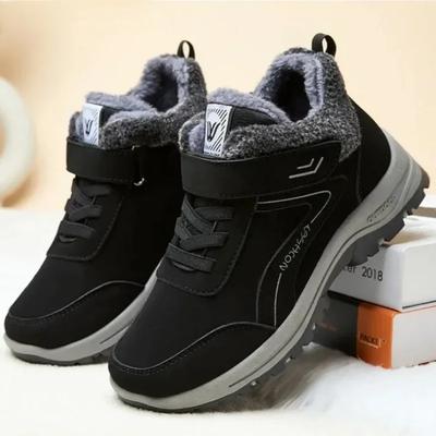Mode Hiver Femmes Bottines Plateforme Coton Rembourré Chaussures Femme Extérieur Peluche Garder au Chaud Antidérapantes Bottes de Neige Chaussures de Randonnée Décontractées Nouveau