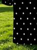 Men'S Outdoor Polo Shirt, Multi-Sizes Available, Black Background with Star Pattern, Fashionable Casual Comfortable, Men'S Top Suitable for Hiking And