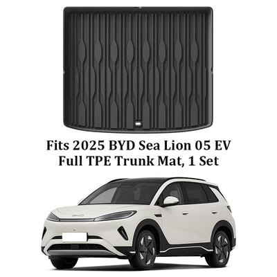 Set TPE Trunk Mats Backrest Protector For 2025 BYD Sea Lion 05 EV Waterproof Anti-Scratch Wear Resistant Interior Accessories