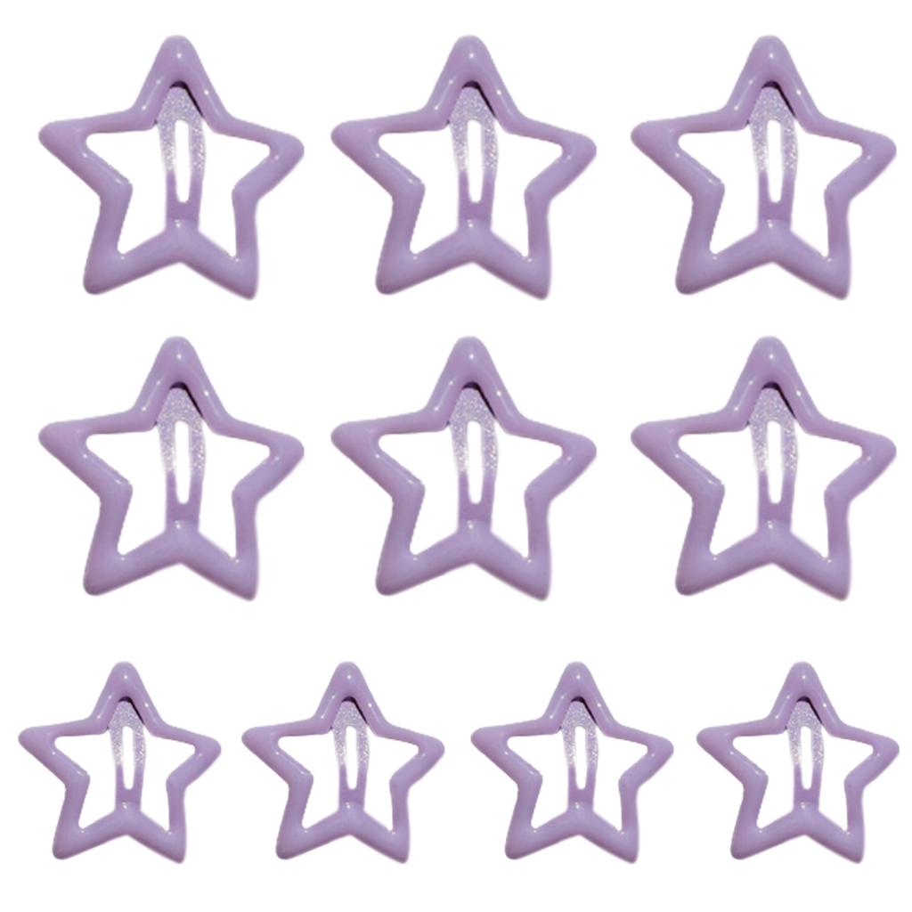 10 Pcs Cute Bangs Hair Pins Women Kid Hairgrip Star Headdress Barrettes Accessories Sweet Y2K Girls Hairpins