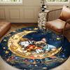 Firefighter Puppies Paw Saving The Day Round mat Home Decor, Chair rug For livingroom,Bedroom, doormat home decor Birthday Gift Christmas Gifts