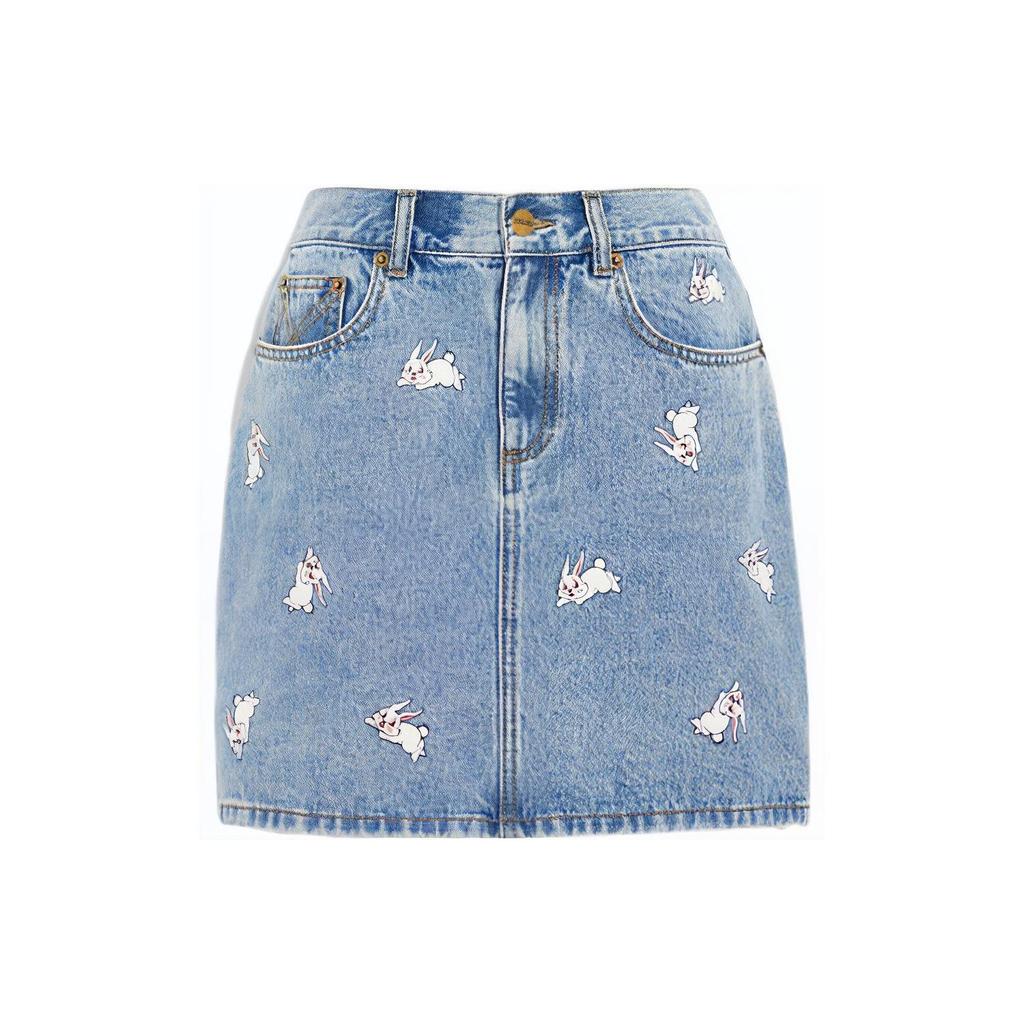 COACH X White Rabbit FW22 Denim Short Skirts Women's CG252-BL-MC
