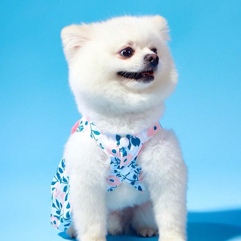 1pc Pink Bowknot Dress Spring/Summer Pet Clothes for Small Dogs and Cats Christmas for Holiday Gift Giving