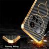 For Xiaomi 15 Ultra Phone Case Carbon Fiber Textured Electroplated TPU Back Cover