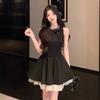 Thousand Gold Wind Small Black Dress Dress Women's Summer High-end Birthday Party Small Gift Dress, Thin Sleeveless Vest Skirt