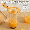 120 Maschen Küchenöltrichter mit Filter 2 in 1 Trichterfilter mit Griff Doppellagiges Feinmaschiges Sieb Tragbarer Saftseiher Kaffee