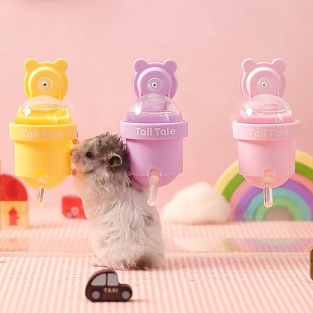 Vakuumadsorpsjon Hamster Vann Drikkeflaske Vegghengt Kjæledyr Vanndispenser Lite Kjæledyr