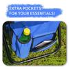 Portable Outdoor Multi-functional Folding Stool Portable Insulated Cooler Bag Backpackable Camping Beach Fishing Chair with Dual-shoulder Straps