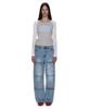 PARTIMENTO WOMEN Transform Double Knee Patch Jean_Light Blue