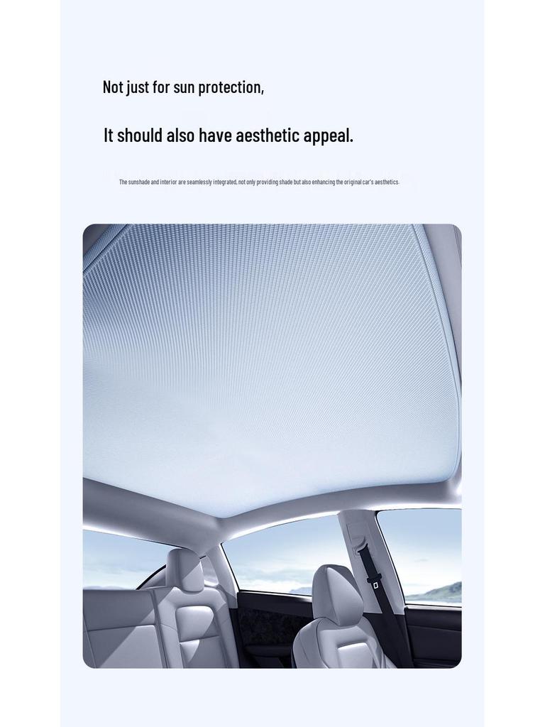 Le Dao L60 Silicone Static-Adhesion Sunroof Sunshade Curtain for Heat Insulation and UV Protection