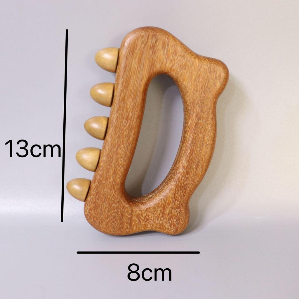Sandalwood Multifunctional Scalp Massage Comb: Hair Loss Therapy, Gua Sha, Face & Eye Meridian Dredging Tool