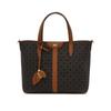 Daks Modern Tote Bag With Brown Barnett Dd Pattern Leather Dcba6e862w3