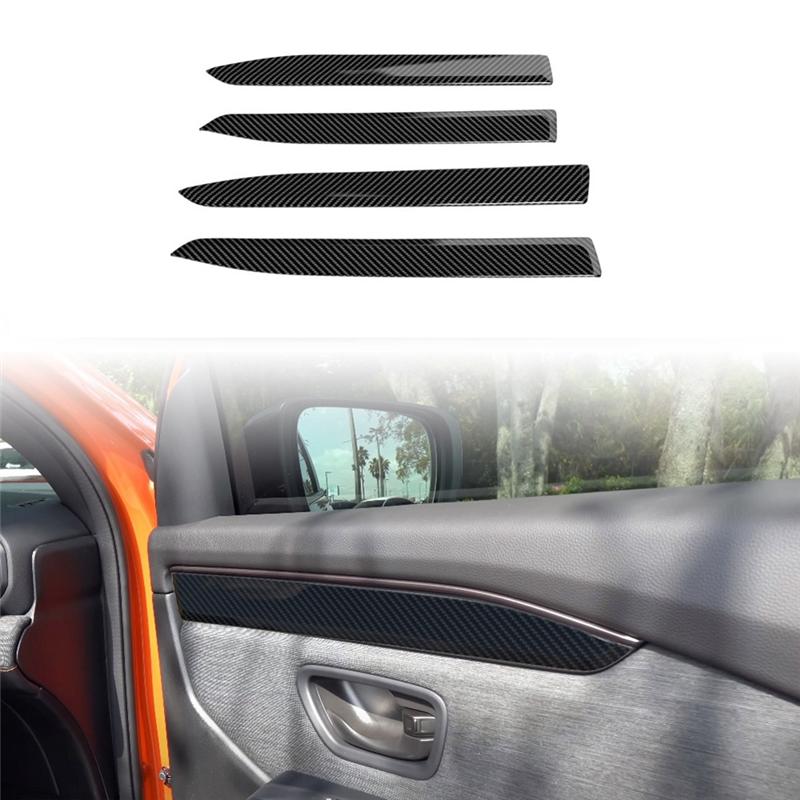 For Honda Passport 2026 Interior Accessories ABS Carbon Fiber Car Inner Door Panel Trim Cover
