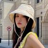 New Floral Print Fisherman Hat for Women Summer Lace-up Cotton Sunscreen Bucket Cap Korean Girl Outdoor Beach Travel Basin Cap