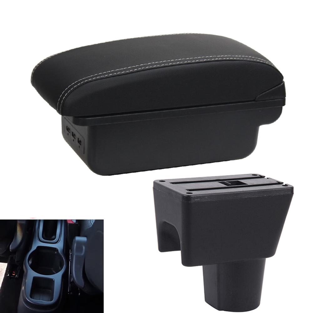 

Для Nissan Terrano 3 для Renault Duster Автомобильный подлокотник Renault Oroc Модифицированные аксессуары для хранения Детали интерьера Зарядка через USB белый/чёрный