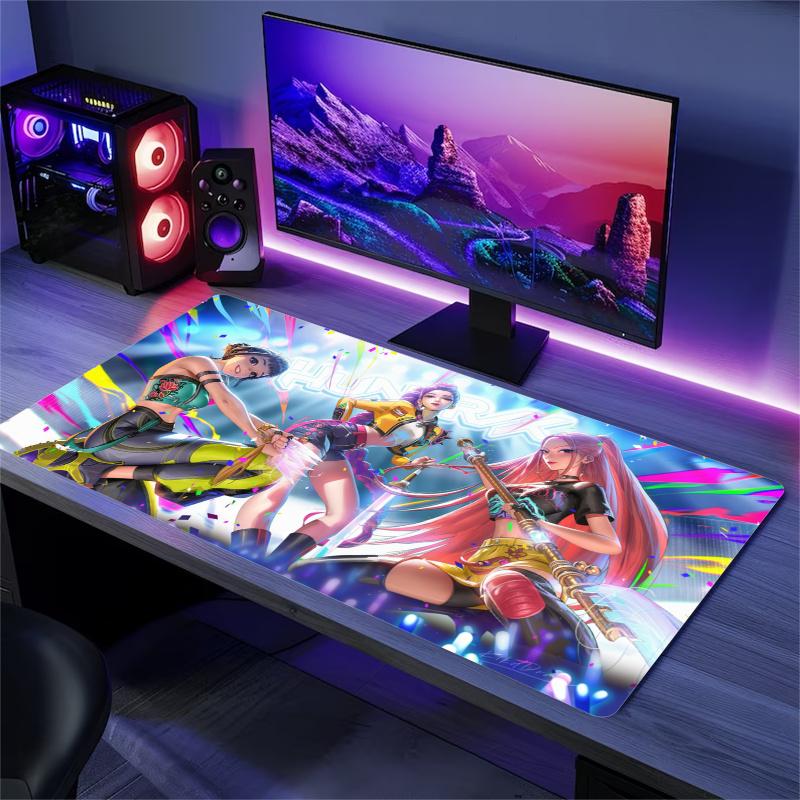 K-Pop Shadow Legends Color Mouse Pad Large Gaming Table Cushion Non-slip Laptop Tablet Big Mousepad XXL Mat Mini PC Playmat With Lock edge