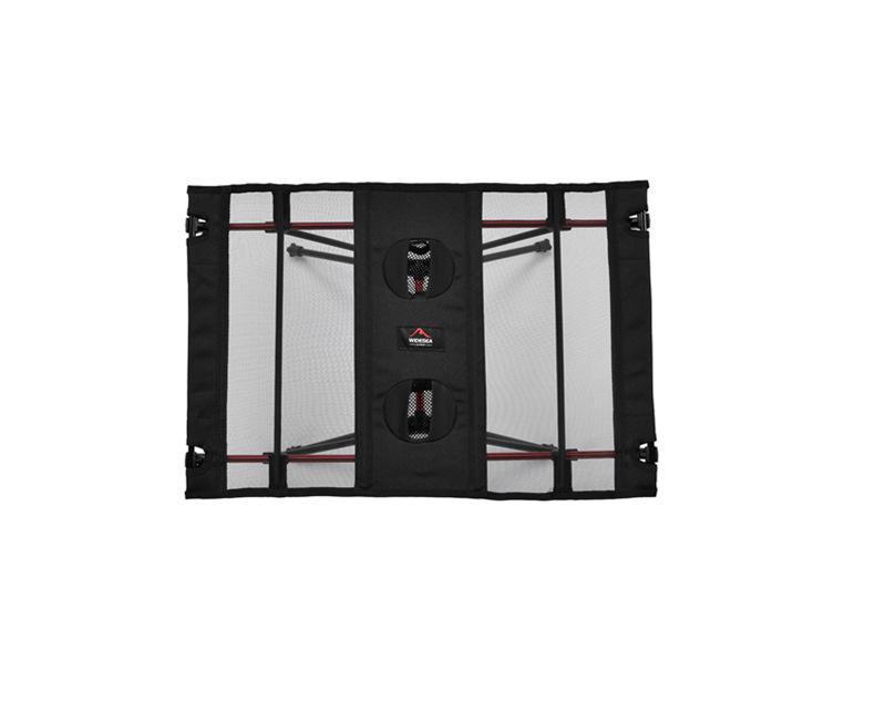WIDESEA Folding Camping Table with Dual Cup Holders - Durable Aluminum Alloy and High Elastic Fabric