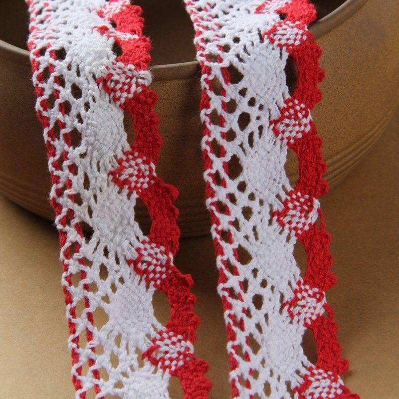 New Lace Accessories Decorative Handmade DIY Material Pack Embroidery Cotton Sewing Lace Belt Apparel Sewing Supplies