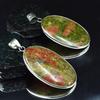 Natural 117.85 Carat Jasper CERTIFIED Pendant Oval Silver Pendant 925 Sterling AR-1719