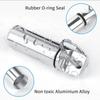 Flat-head Aluminum Alloy Medicine & Earplug Storage Keychain - Waterproof Sealed Pill Case