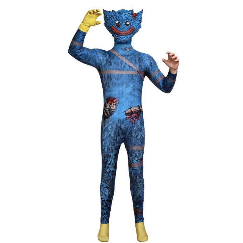 Poppy Playtime Bloedige Huggy Wuggy Cosplay Jumpsuit Voor Podiumoptredens