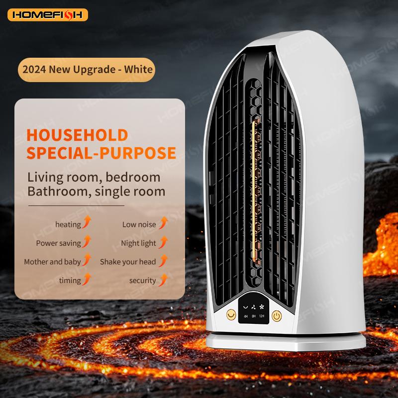 

Portable Desktop Heater Home Use Quick Heating Electric Warmer for Bedroom Living Room Dormitory Foot Warmers US белый