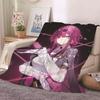 Anime Honkai Star Rail Kafka Flanelldecke Niedliche Cartton Bedruckte Warme Weiche Decken Dekor Heimtextilien Multifunktionale Decken