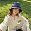 Summer Sun Protection Bucket Hat for Women, Wide Brim Plaid Lace-Trimmed, Lightweight Breathable, Perfect for Travel, Beach, and Outdoor Photo