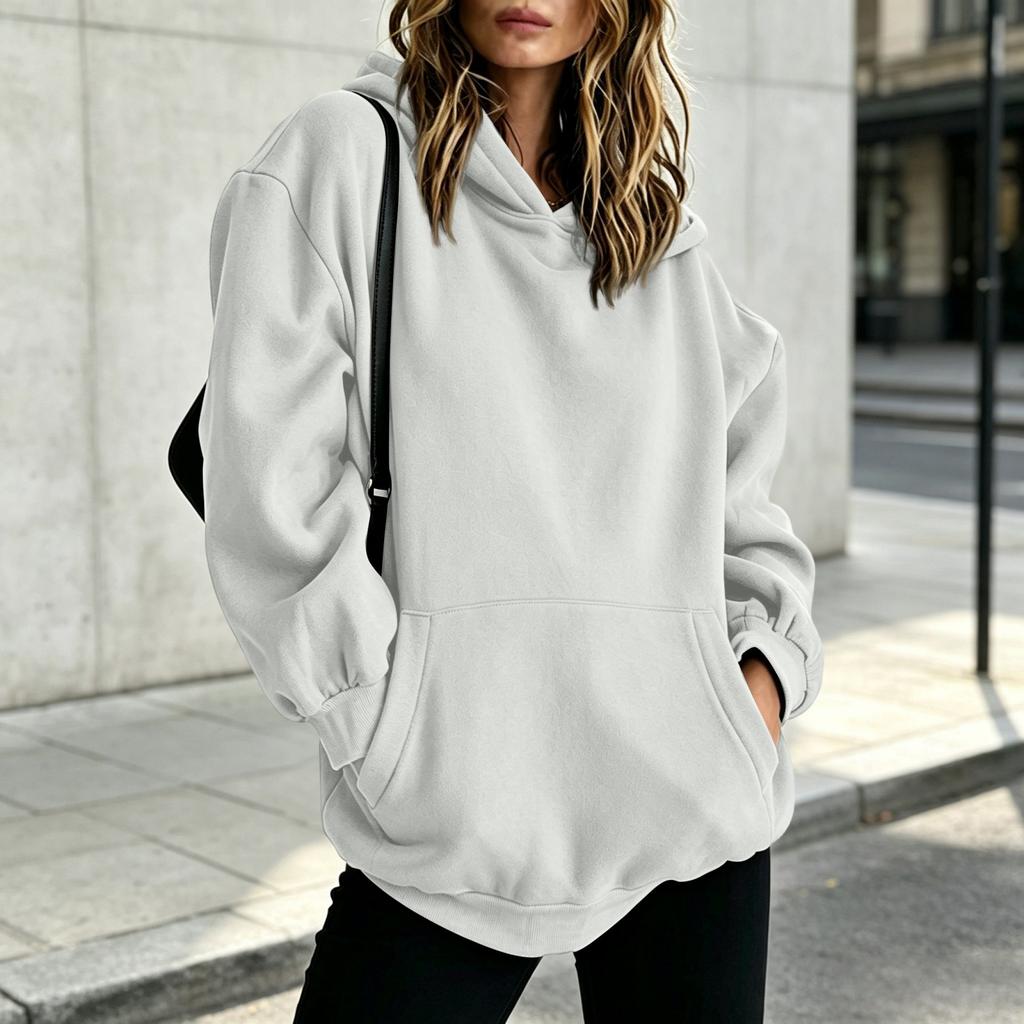 Women's Oversized Lined Hoodie Casual Sweatshirt for Everyday Wear