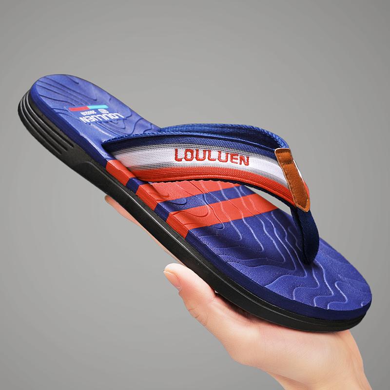 Mode Herrtofflor Utomhus Inomhus Tofflor Slides Trendiga Herrstrandssandaler Herr Halkfria Hemtofflor Tofflor 39-45